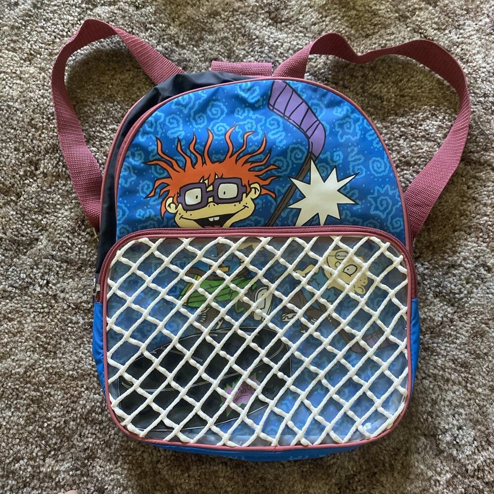 Rugrats Backpack Nickelodeon Hoops Basketball Vintage Kids Bookbag Hockey 1998